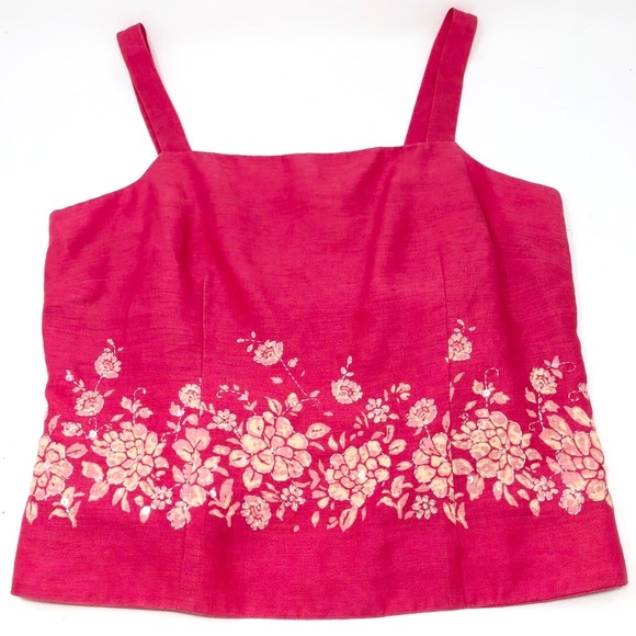 ANN TAYLOR Salmon Floral Cami & Maxi Skirt Set-8 - Picture 3 of 9